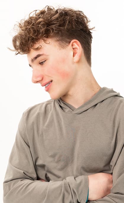 boy's medium length hairstyle