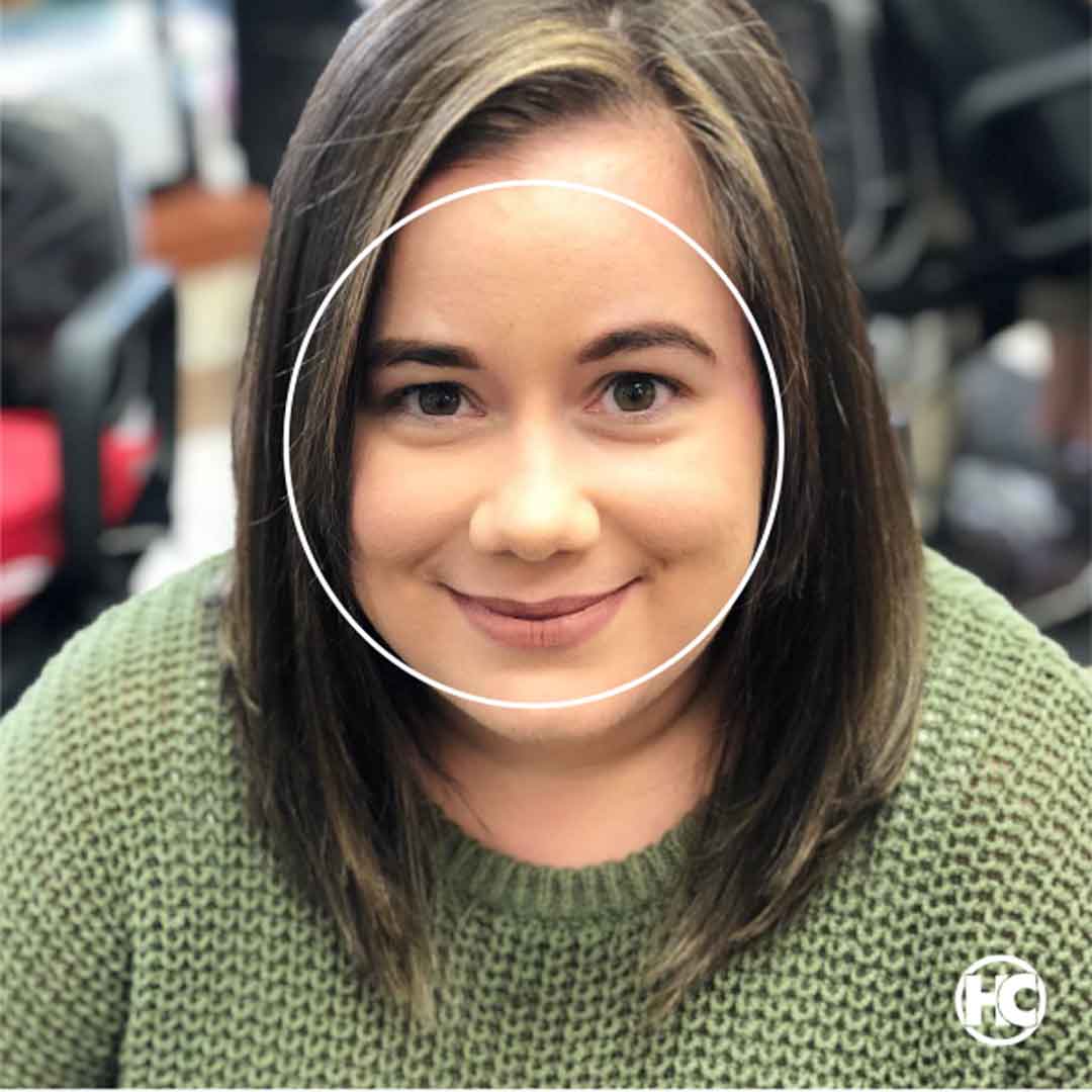 Round face shape